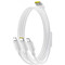 Фото - Кабель Baseus Silky One-for-Three Fast Charging USB Type-A - micro USB + Lightning + USB Type-C (M/M), 100W, 1.5 м, White (P10377705213-00) | click.ua
