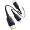 Фото - Кабель Baseus Silky One-for-Three Fast Charging USB Type-C - micro USB + Lightning + USB Type-C (M/M), 100W, 1.5 м, Black (P10377706123-00) | click.ua