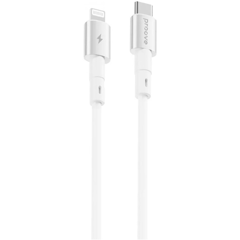 Кабель Proove Silicraft USB Type-C to Lightning 27W 1 м, White (CCSC27002102)