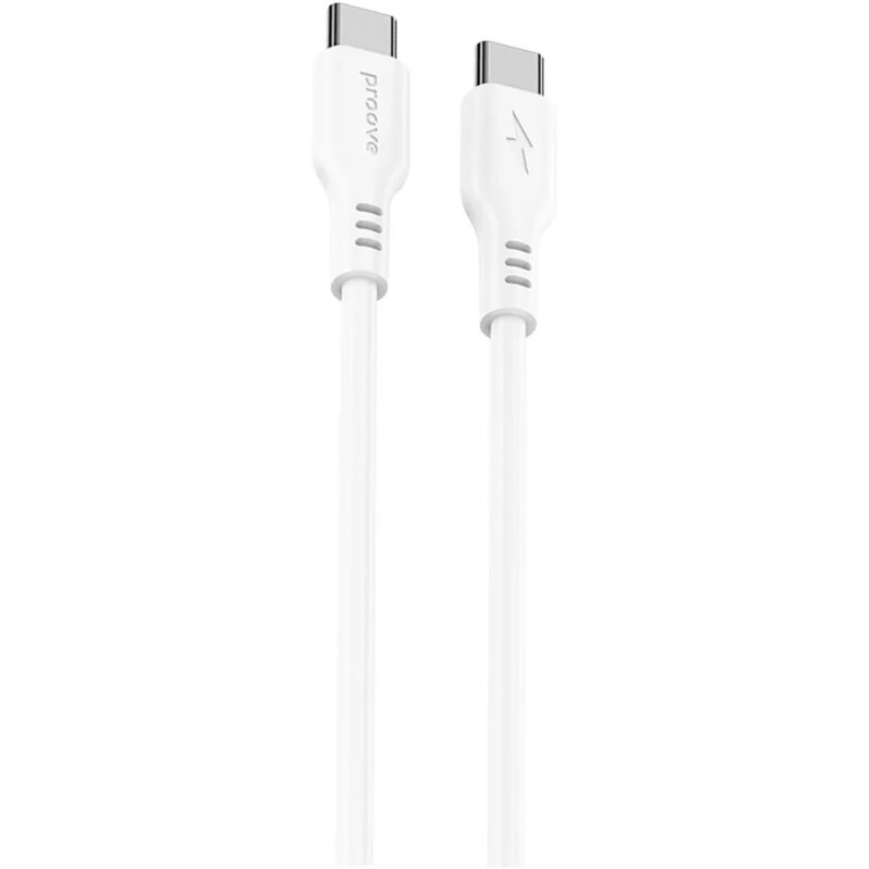 Кабель Proove Rebirth USB Type-C to USB Type-C 60W 1 м, White (CCRE61002202)