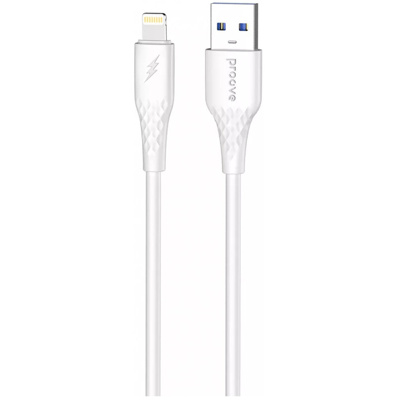 Кабель Proove GridLine USB-A to Lightning 12W 1 м, White (CCGL12001102)