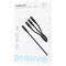 Фото - Кабель Proove Hydra 3 in 1 USB Type-C to Type-C + Micro USB + Lightning 15W 1 м, Black (CCHY15012101) | click.ua