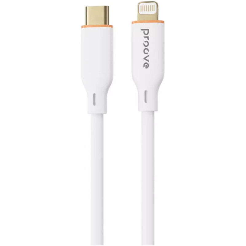 Кабель Proove Jelly Silicone USB Type-C to Lightning 27W 1 м, White (CCJS27002102)