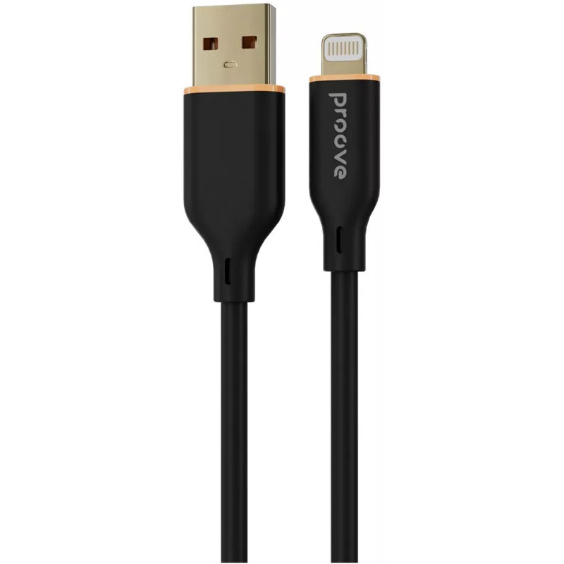 Кабель Proove Jelly Silicone USB-A to Lightning 12W 1 м, Black (CCJS20001101)