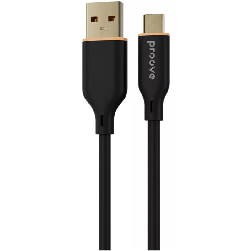 Кабель Proove Jelly Silicone USB-A to USB Type-C 12W 1 м, Black (CCJS20001201)