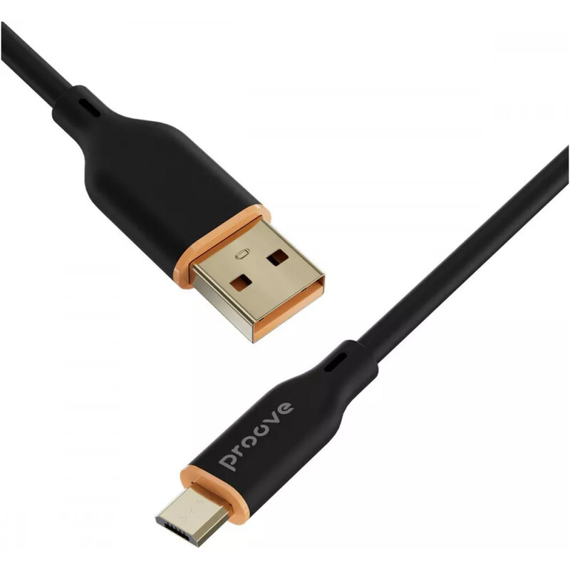 Кабель Proove Jelly Silicone USB-A to USB Type-C 12W 1 м, Black (CCJS20001201)