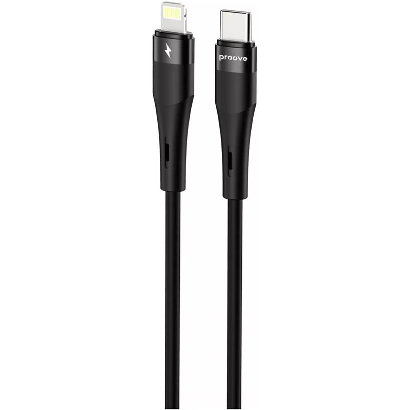 Кабель Proove Light Silicone Plus USB Type-C to Lightning 27W 1 м, Black (CCLS27002101)