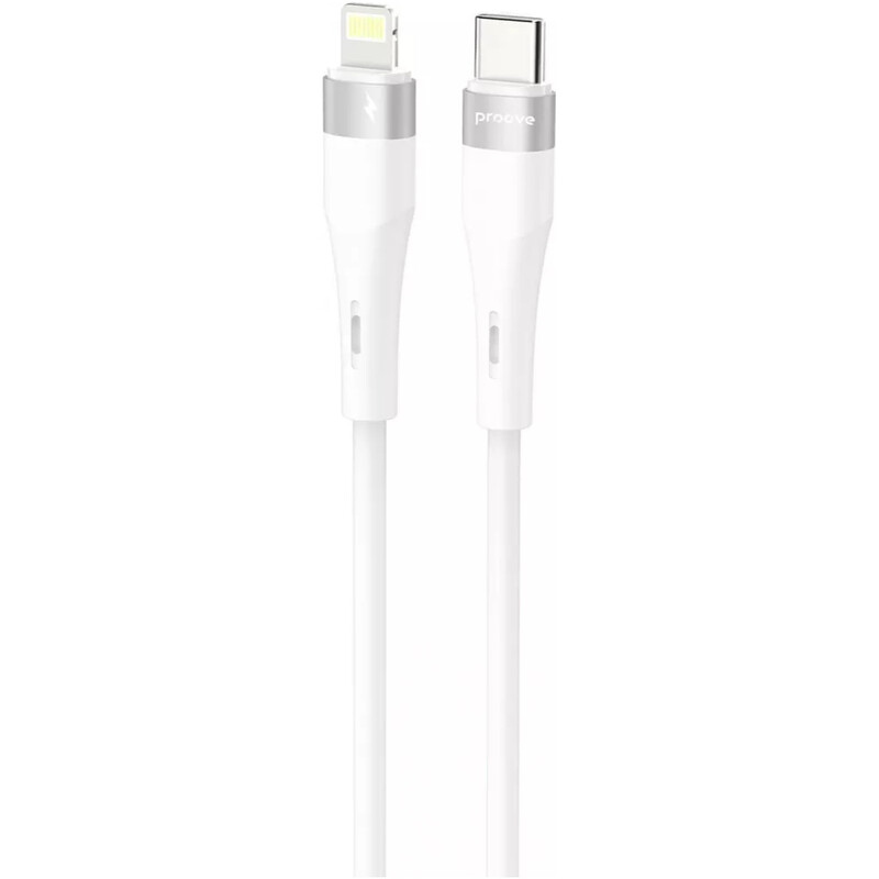 Кабель Proove Light Silicone Plus USB Type-C to Lightning 27W 1 м, White (CCLS27002102)