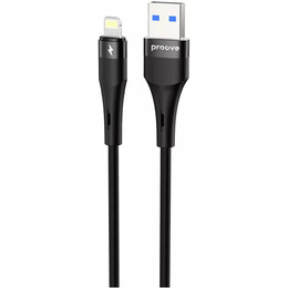 Кабель Proove Light Silicone Plus USB-A to Lightning 12W 1 м, Black (CCLS12001101)