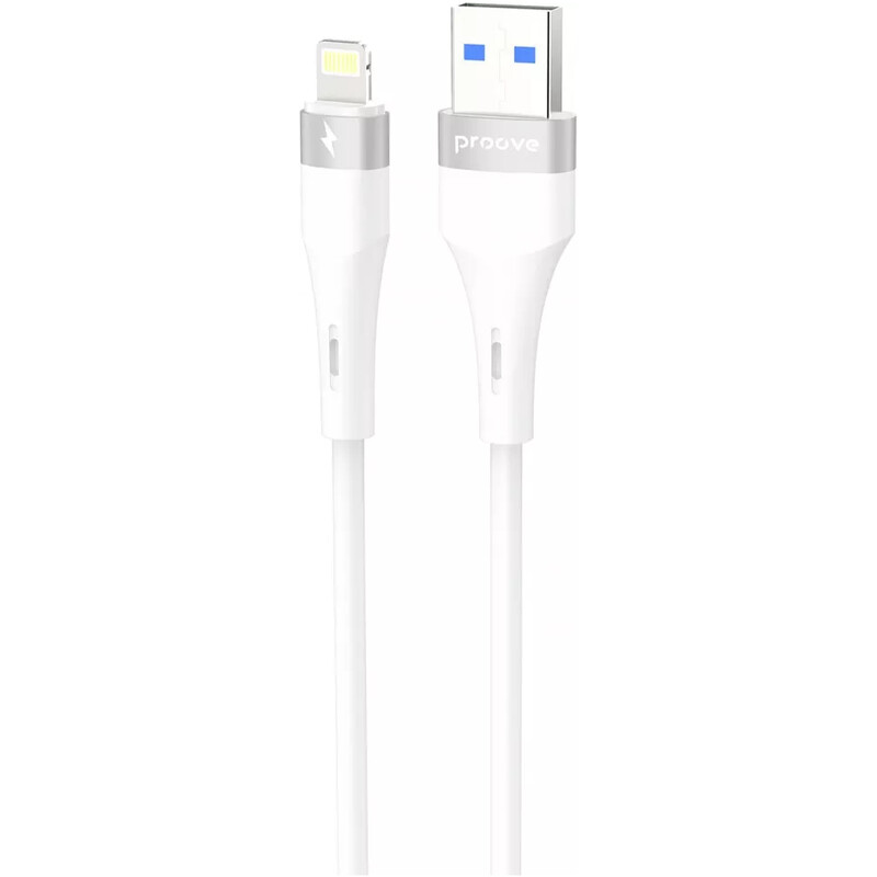 Кабель Proove Light Silicone Plus USB-A to Lightning 12W 1 м, White (CCLS12001102)