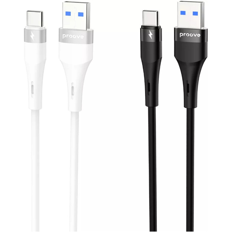 Кабель Proove Light Silicone Plus USB-A to USB Type-C 60W 1 м, White (CCLS15001202)