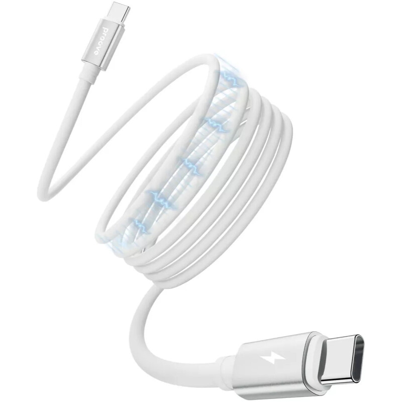 Кабель Proove Magneto USB Type-C to USB Type-C 60W 1 м, White (CCMA60002202)