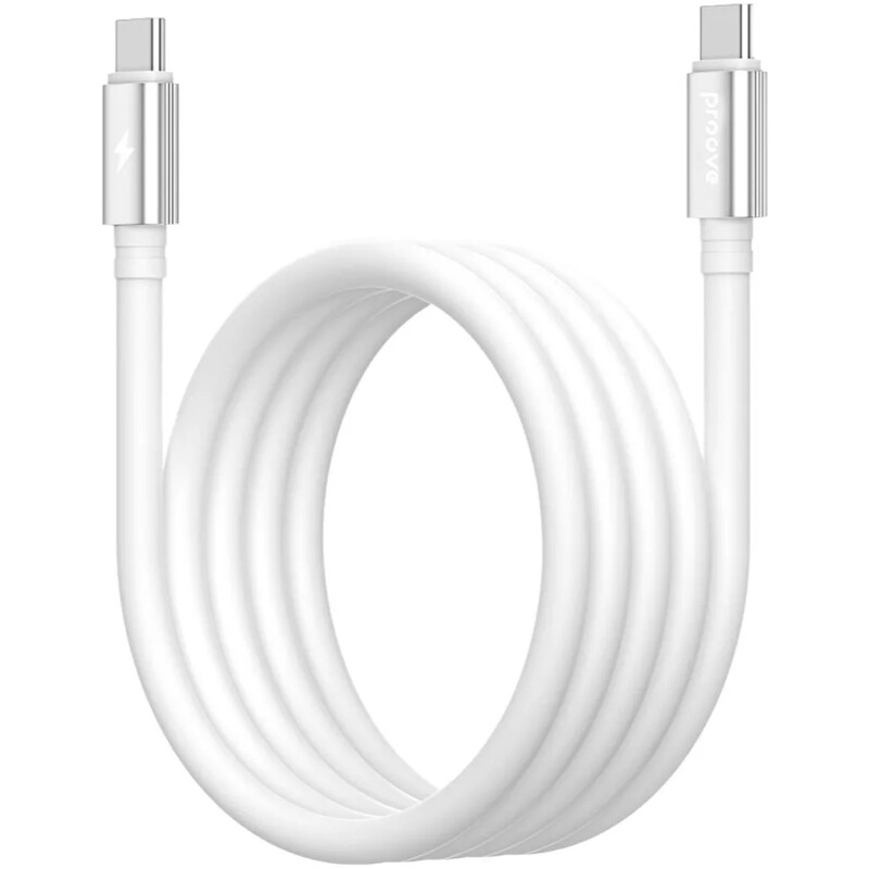 Кабель Proove Magneto USB Type-C to USB Type-C 60W 1 м, White (CCMA60002202)