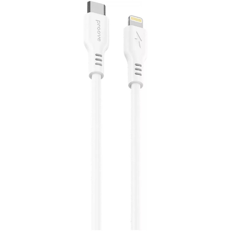 Кабель Proove Rebirth USB Type-C to Lightning 27W 1 м, White (CCRE27002102)