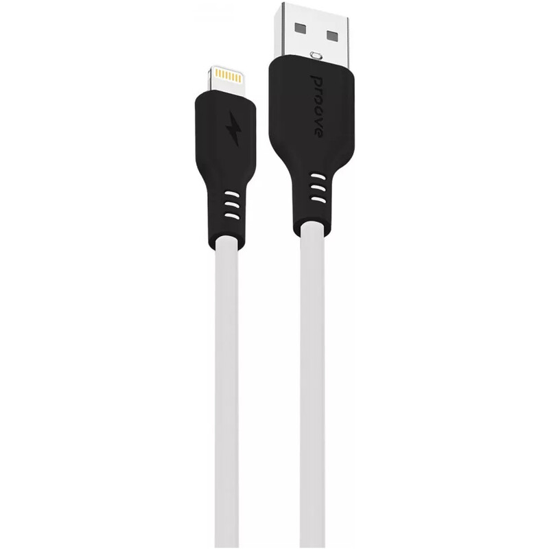 Кабель Proove Rebirth USB-A to Lightning 12W 1 м, Black/White (CCRE60001102)