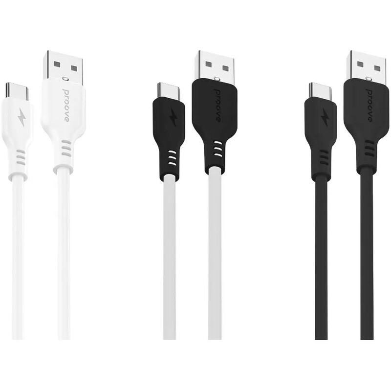 Кабель Proove Rebirth USB-A to USB Type-C 12W 1 м, Black (CCRE60001201)
