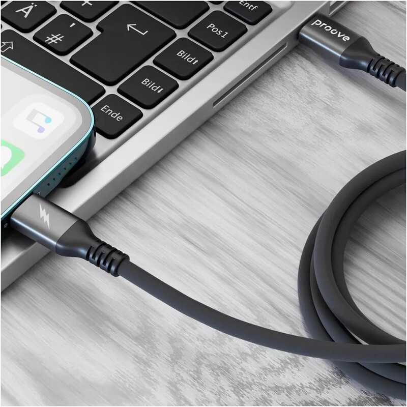 Кабель Proove ReGen Silicone USB Type-C to Lightning 27W 2 м, Black (CCRS60002121)