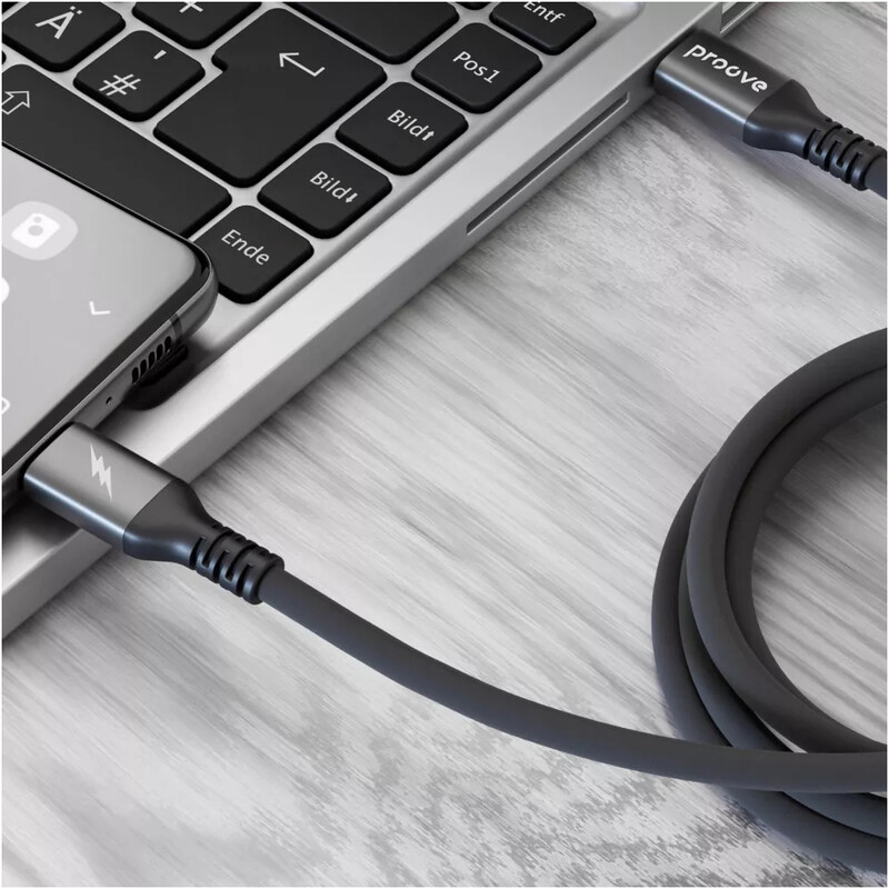 Кабель Proove ReGen Silicone USB Type-C to USB Type-C 60W 2 м, Black (CCRS60002221)