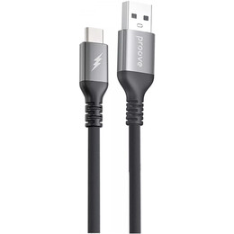 Кабель Proove ReGen Silicone USB-A to USB Type-C 27W 1 м, Black (CCRS12001102)