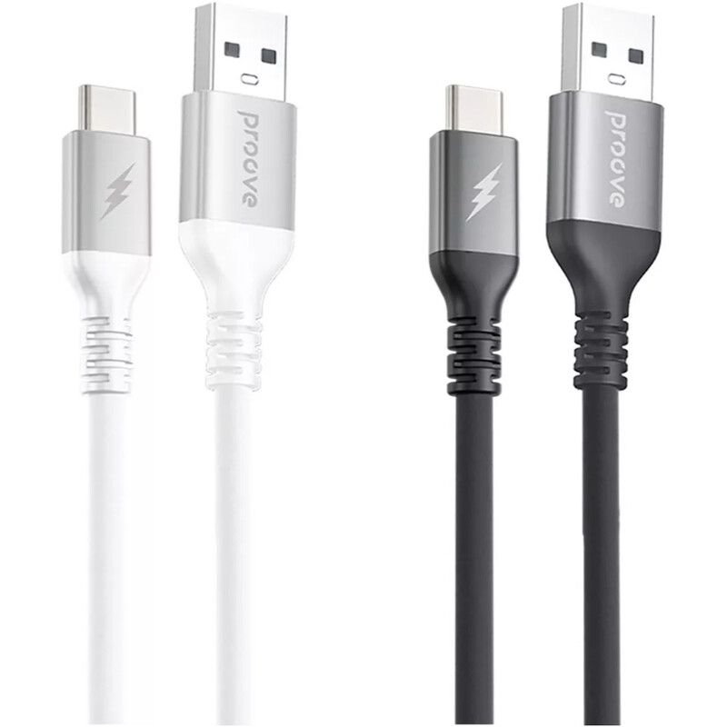 Кабель Proove ReGen Silicone USB-A to USB Type-C 27W 1 м, Black (CCRS12001102)