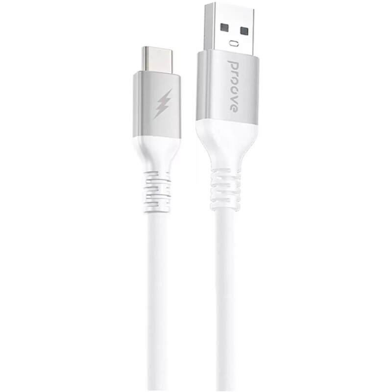Кабель Proove ReGen Silicone USB-A to USB Type-C 27W 1 м, White (CCRS27001202)