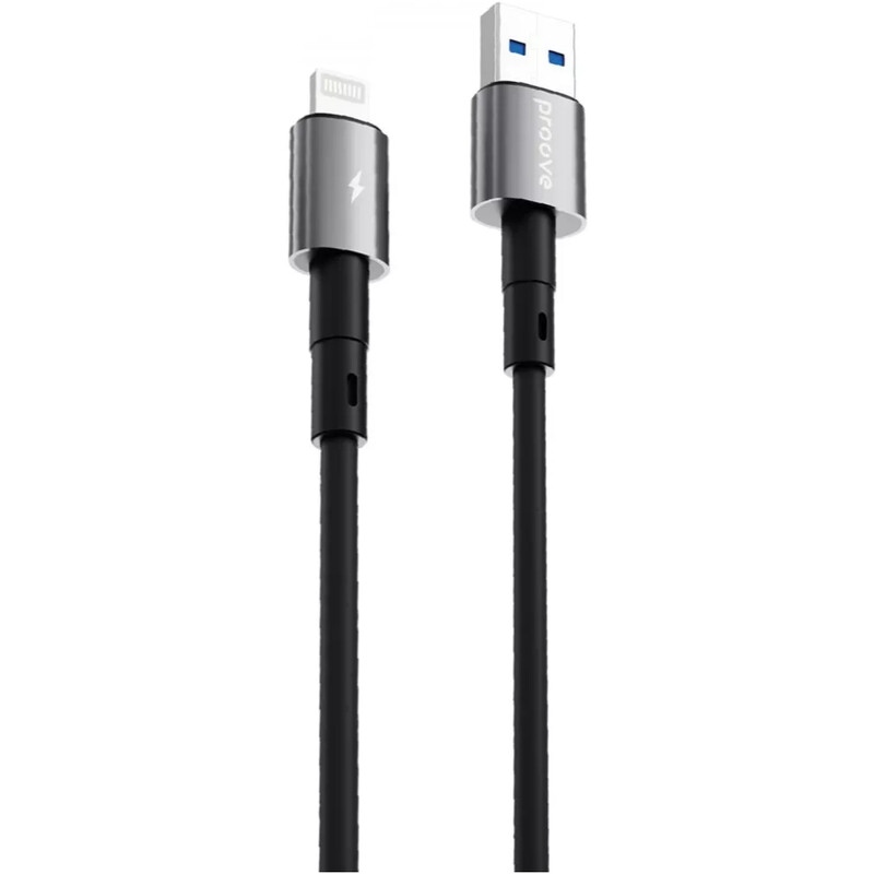 Кабель Proove Silicraft USB-A to Lightning 12W 1 м, Black (CCSC12001101)