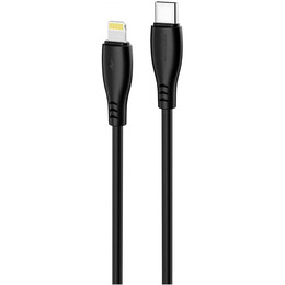 Кабель Proove Simple Silicone USB Type-C to Lightning 27W 1 м, Black (CCSS27002101)