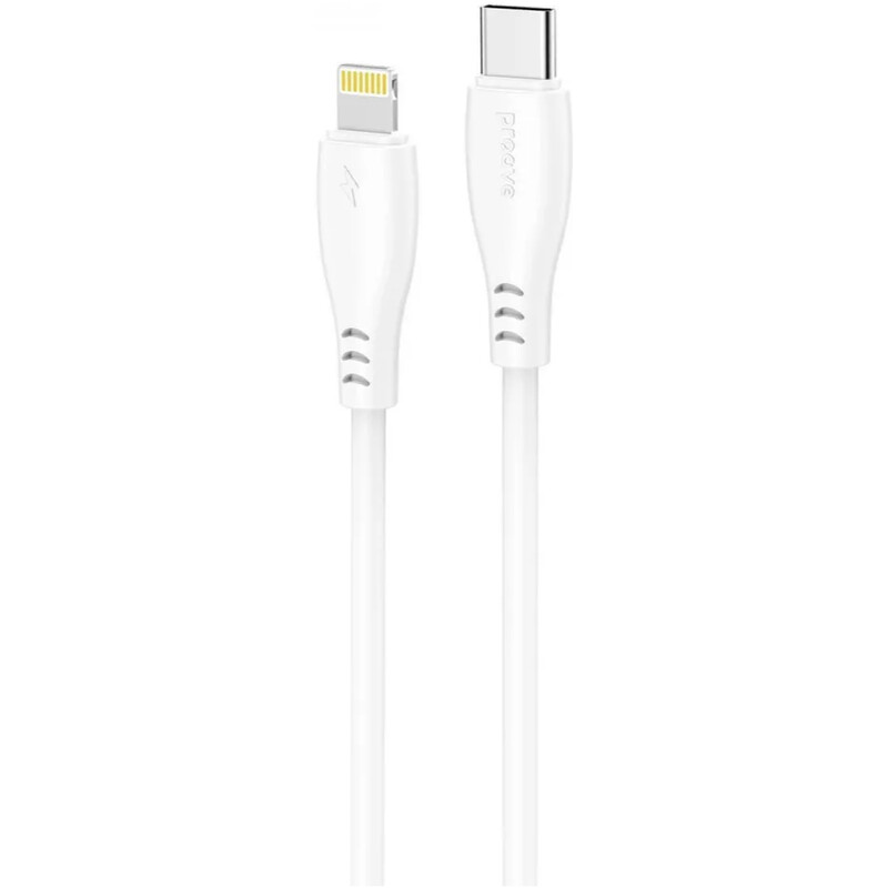 Кабель Proove Simple Silicone USB Type-C to Lightning 27W 1 м, White (CCSS27002102)