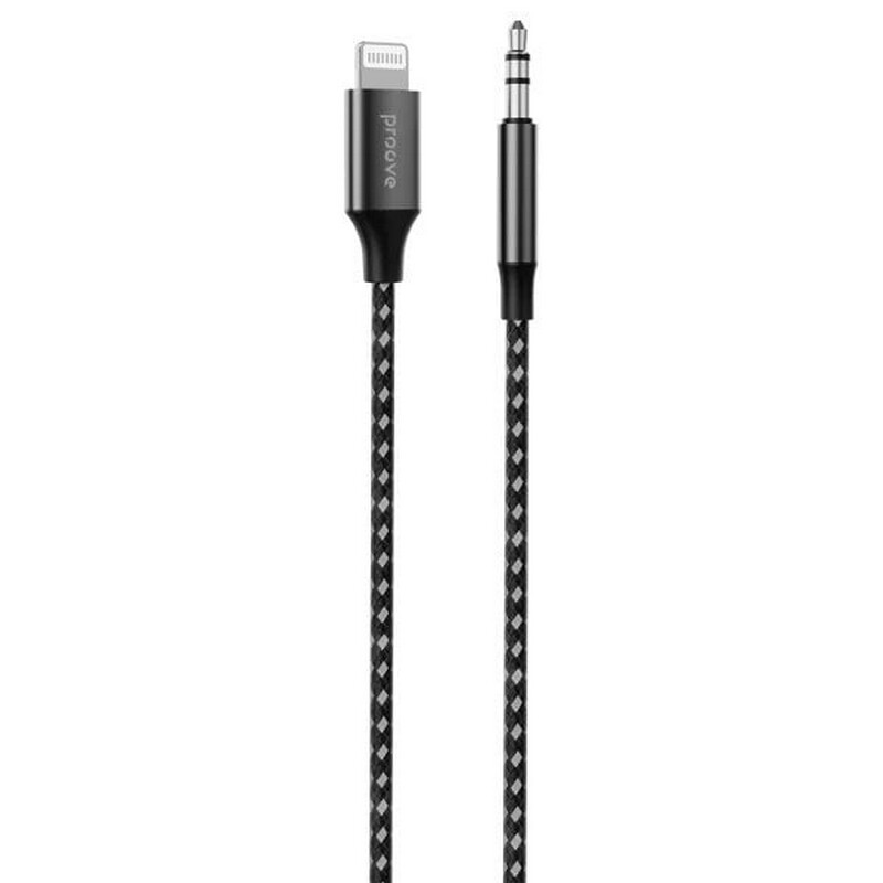 Кабель Proove SoundMesh Lightning - 3.5 мм (M/M), 1 м, Gray (ACSM00004801)