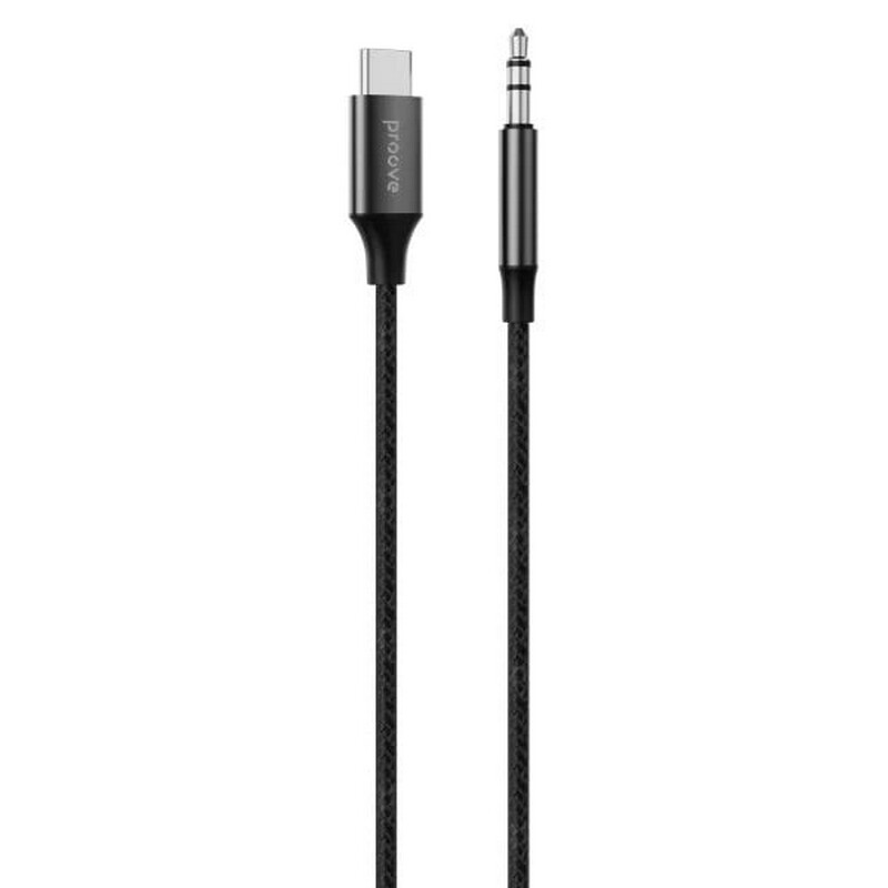 Кабель Proove SoundTrack USB Type-C - 3.5 мм (M/M), 1 м, Black (ACST00002801)