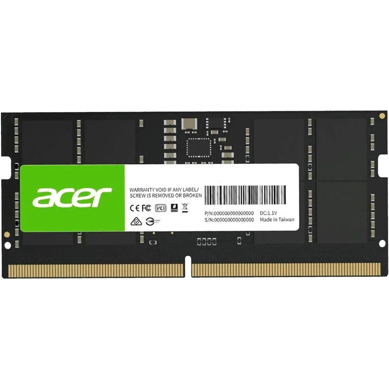 Модуль пам`ятi SO-DIMM DDR5 8GB/5600 Acer SD200 Black (BL.9BWWA.487)