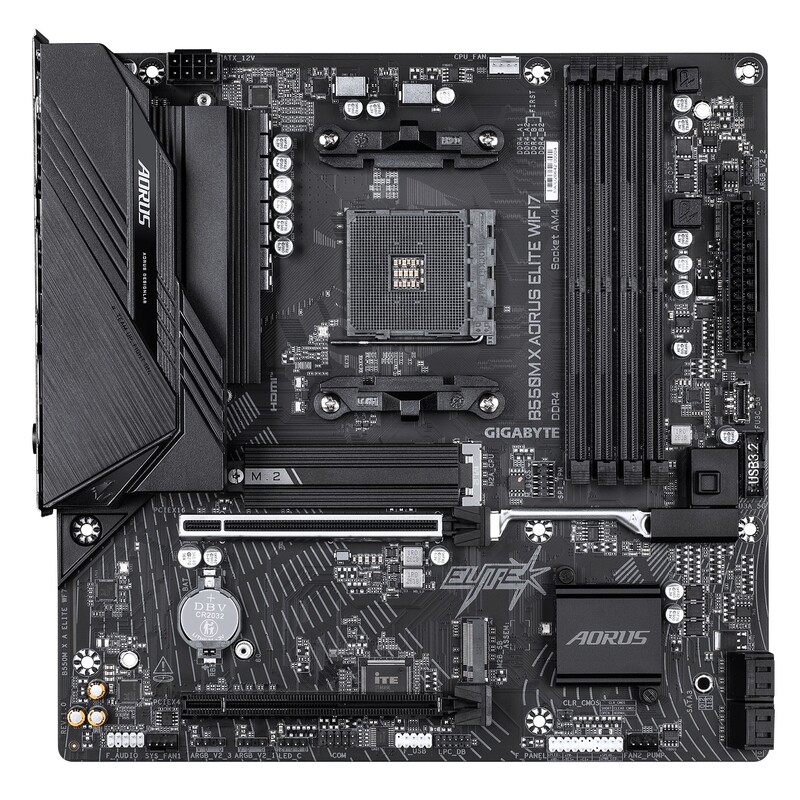 Материнська плата Gigabyte B550M X Aorus Elite WiFi7 Socket AM4