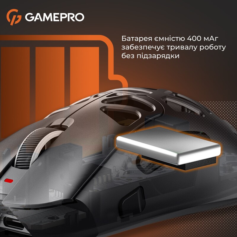 Миша бездротова GamePro Genesis Hollow (GM870HB)