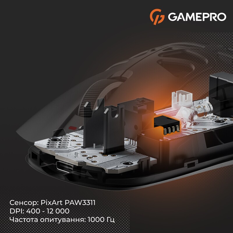 Миша бездротова GamePro Genesis Hollow (GM870HB)