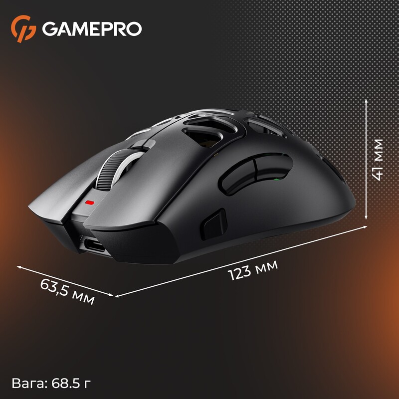 Миша бездротова GamePro Genesis Hollow (GM870HB)