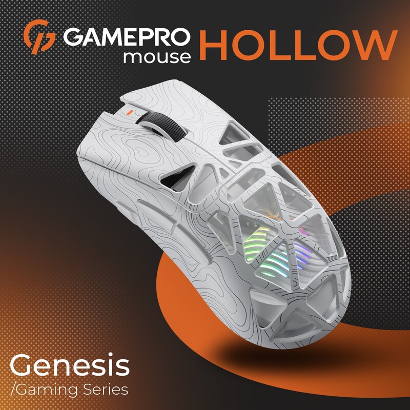Мышь беспроводная GamePro Genesis Hollow White (GM870HW)