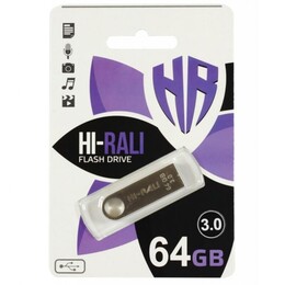 Флеш-накопитель USB3.0 64GB Hi-Rali Shuttle Series Silver (HI-64GB3SHSL)