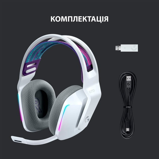 Гарнітура Logitech G733 White (981-000883)