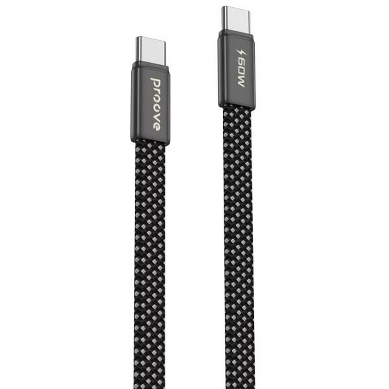 Кабель Proove AirLine USB-C - USB-C (M/M), 60W, 1 м, Black (CCAI60002201)
