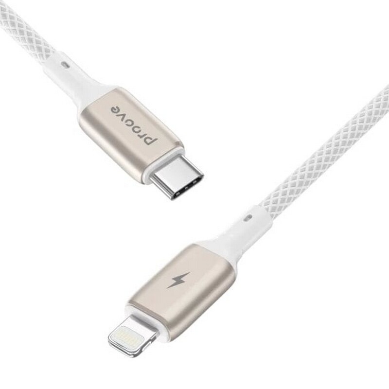 Кабель Proove Dense Metal USB-C - Lightning (M/M), 27W, 1 м, White (CCDM27002102)