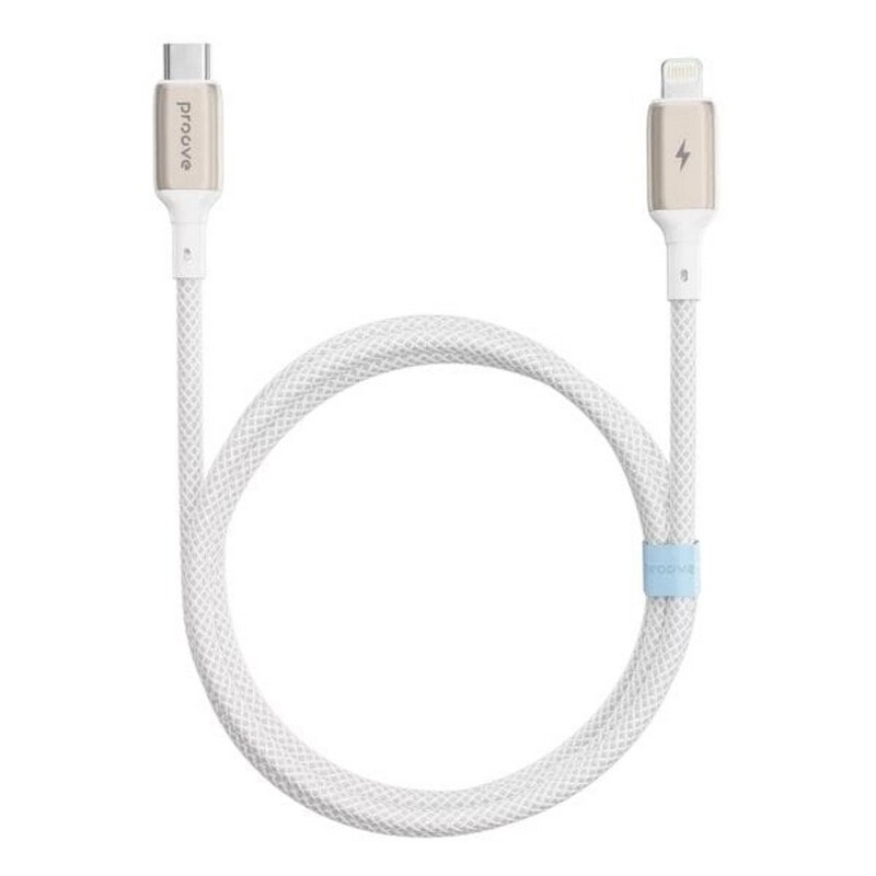 Кабель Proove Dense Metal USB-C - Lightning (M/M), 27W, 1 м, White (CCDM27002102)