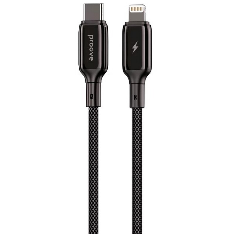 Кабель Proove Dense Metal USB-C - Lightning (M/M), 27W, 2 м, Black (CCDM27002121)