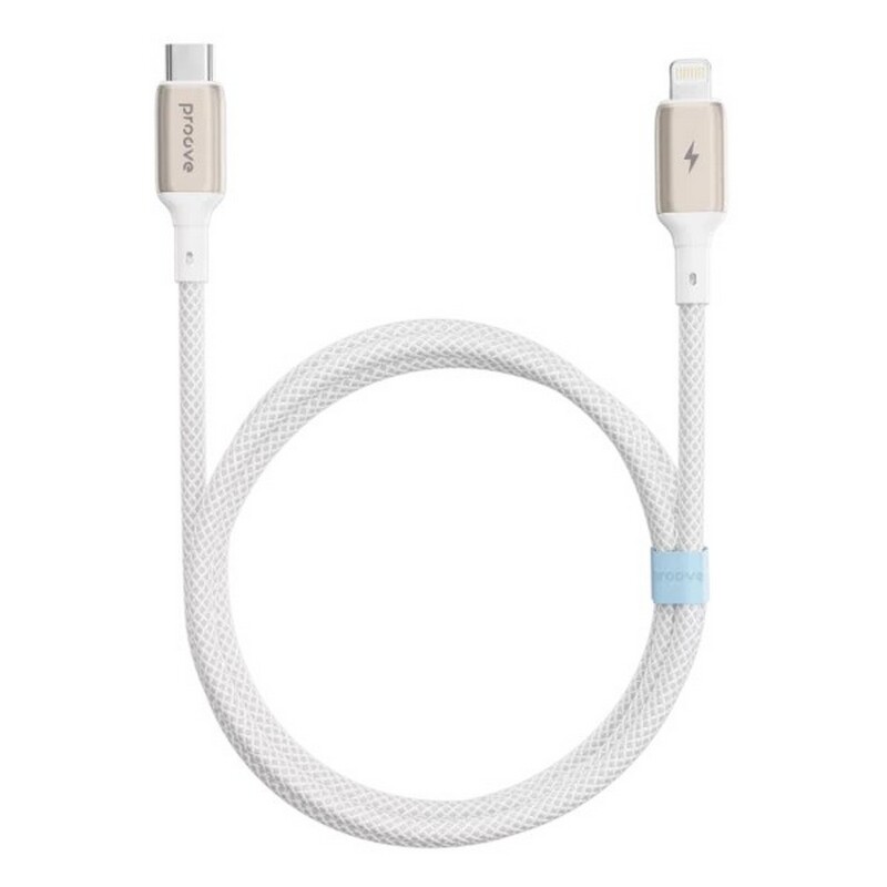 Кабель Proove Dense Metal USB-C - Lightning (M/M), 27W, 2 м, White (CCDM27002122)