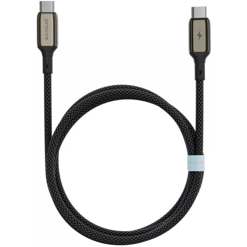 Кабель Proove Dense Metal USB-C - USB-C (M/M), 60W, 1 м, Black (CCDM60002201)