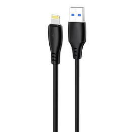 Кабель Proove Simple Silicone USB Type-A - Lightning (M/M), 1 м, Black (CCSS12001101)