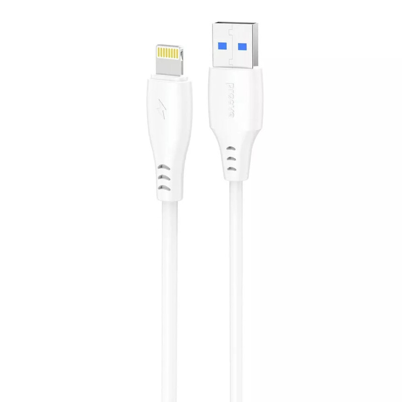 Кабель Proove Simple Silicone USB Type-A - Lightning (M/M), 1 м, White (CCSS12001102)