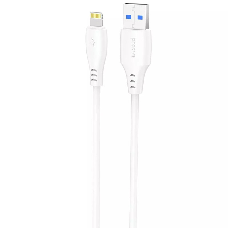 Кабель Proove Simple Silicone USB Type-A - Lightning (M/M), 2 м, White (CCSS12001122)