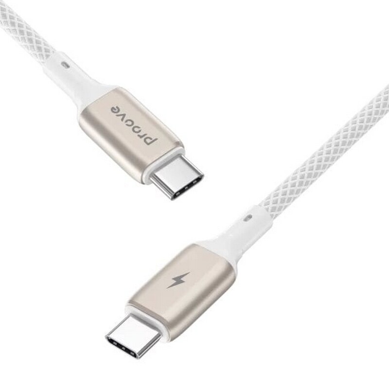 Кабель Proove Dense Metal USB-C - USB-C (M/M), 60W, 1 м, White (CCDM60002202)