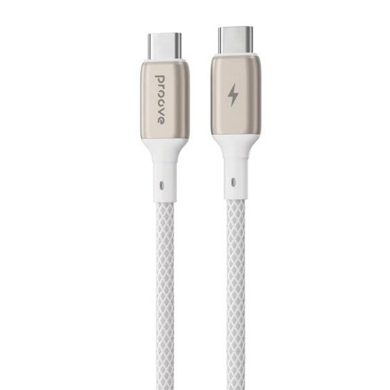 Кабель Proove Dense Metal USB-C - USB-C (M/M), 60W, 1 м, White (CCDM60002202)