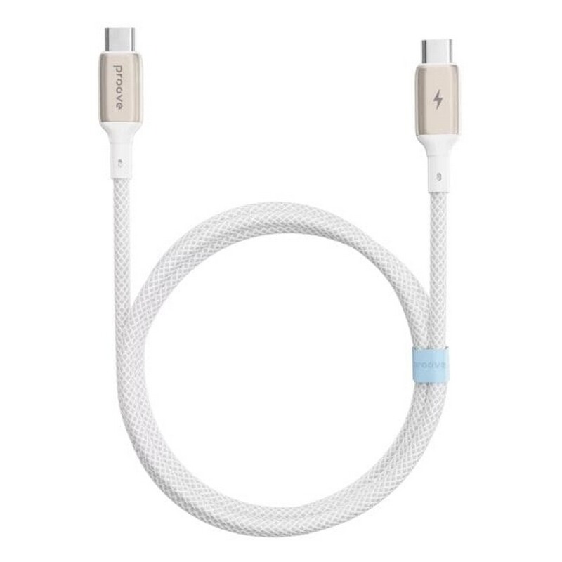 Кабель Proove Dense Metal USB-C - USB-C (M/M), 60W, 1 м, White (CCDM60002202)